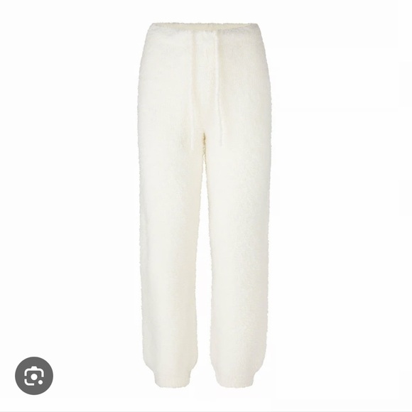 Skims Off-White Cozy Knit Jogger Lounge Pants - Picture 4 of 6